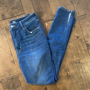 Old Navy Women’s Size 12 Tall Blue Denim Jeans high waisted rockstar skinny